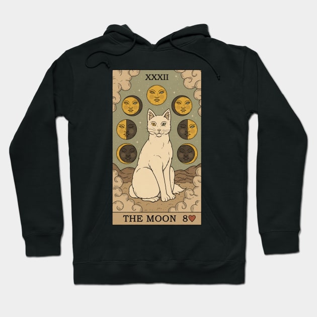 The Moon - Cats Tarot Hoodie by thiagocorrea